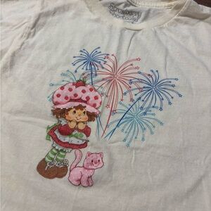 Strawberry Shortcake White Graphic Tee - Short Sleeve